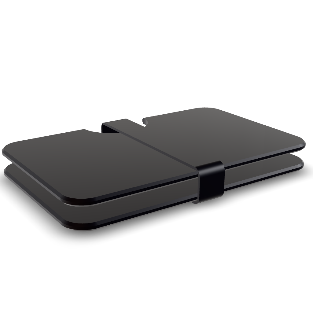 The Wallet — matte black carry